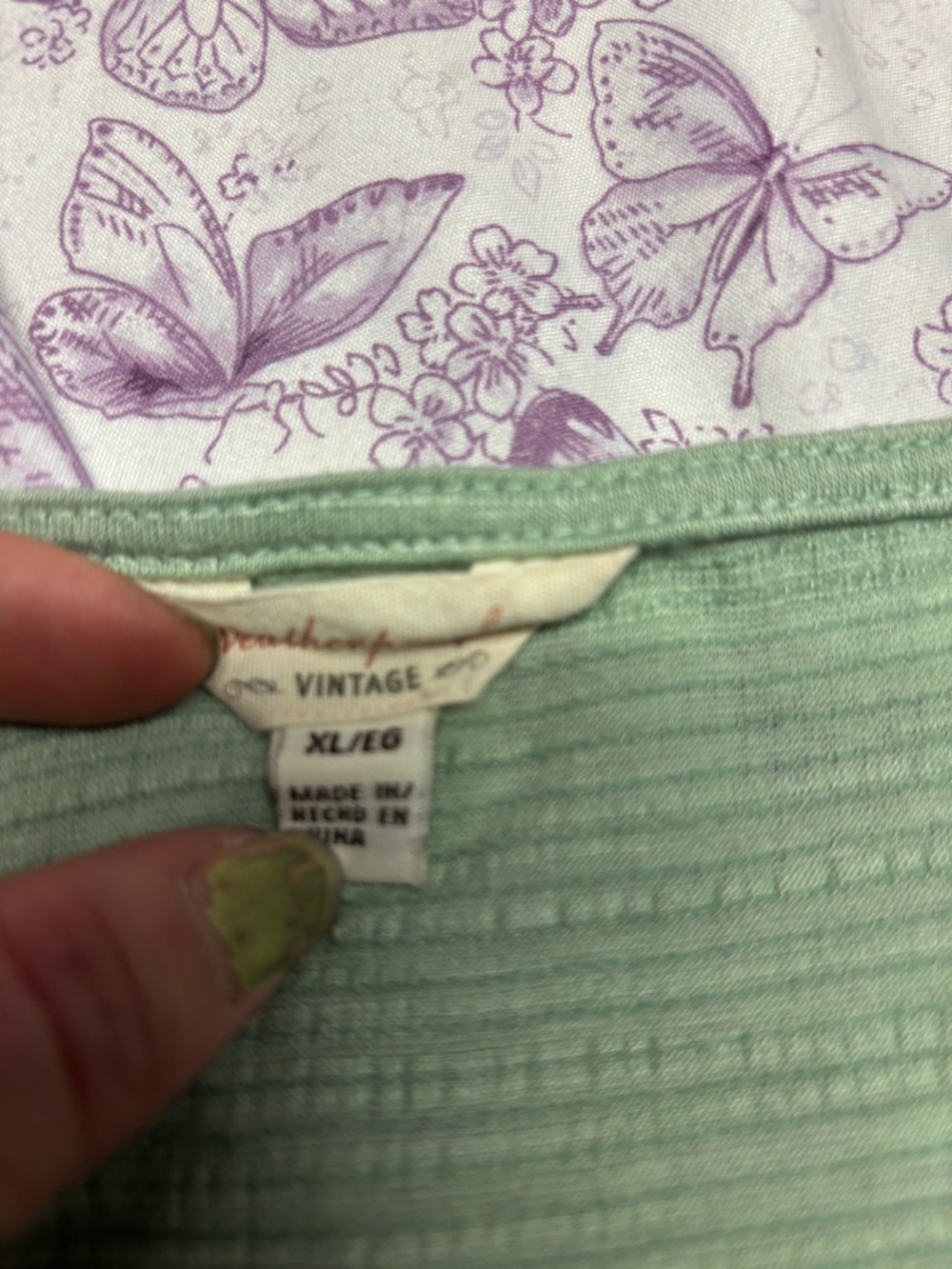 🍄Women’s Sage Green Short Sleeve Button-Front Tie Hem Top - Picture 2 of 2